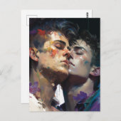 Mannen in Love Briefkaart (Voorkant / Achterkant)