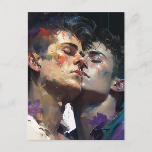 Mannen in Love Briefkaart (Voorkant)