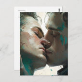 Mannen in Love Briefkaart (Voorkant / Achterkant)