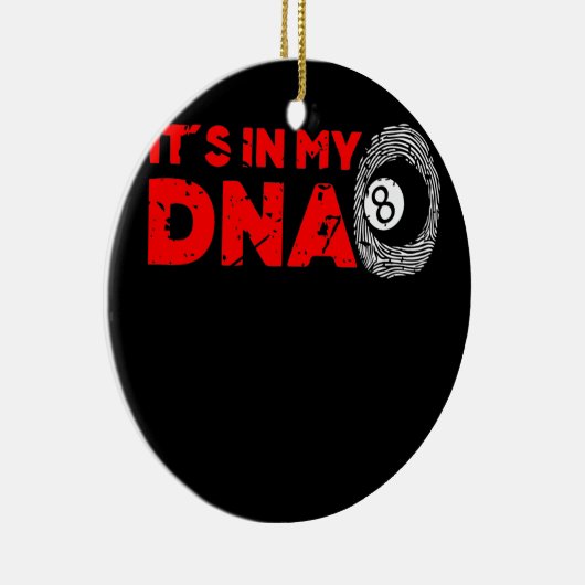 Mannen in mijn DNA Pool Billiards Player opa Keramisch Ornament (Rechts)