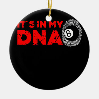 Mannen in mijn DNA Pool Billiards Player opa Keramisch Ornament