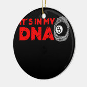 Mannen in mijn DNA Pool Billiards Player opa Keramisch Ornament (Links)