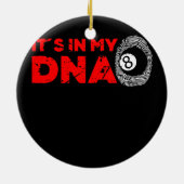 Mannen in mijn DNA Pool Billiards Player opa Keramisch Ornament (Achterkant)