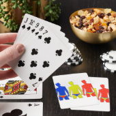 Mannen in ondergoed pokerkaarten (Insitu)