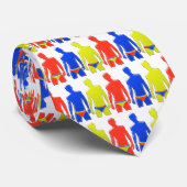 Mannen in ondergoed stropdas (Opgerold)