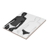 Mannen in ondergoed tegeltje (Zijkant)