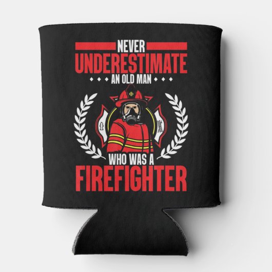 Mannen in ruste onderschat nooit een oud man blikjeskoeler (Achterkant)