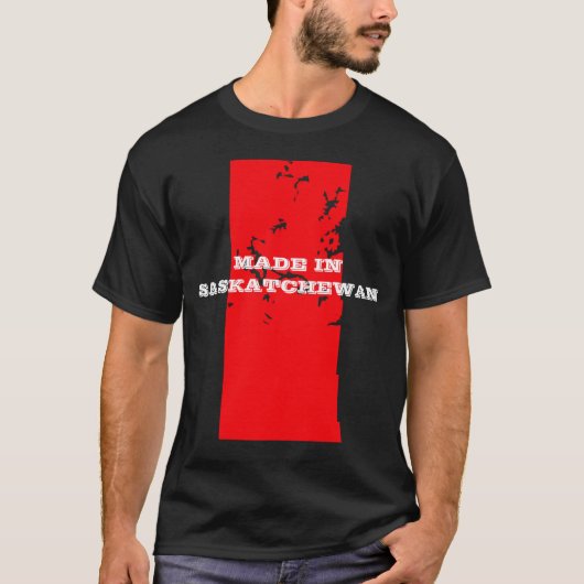 mannen in Saskatchewan T-Shirt (Voorkant)