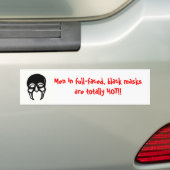 Mannen in zwarte maskers.... bumpersticker (Op auto)
