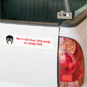 Mannen in zwarte maskers.... bumpersticker (Op Truck)