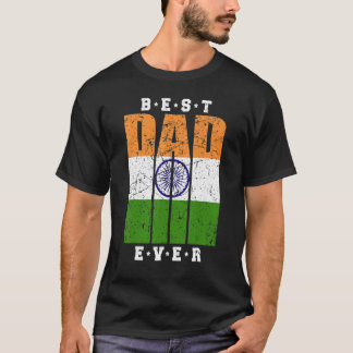 Mannen indiase vader vaders dag  indiase papa t-shirt