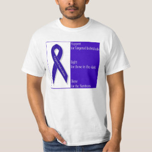 Mannen Indigo Ribbon T-shirt-shirt T-shirt