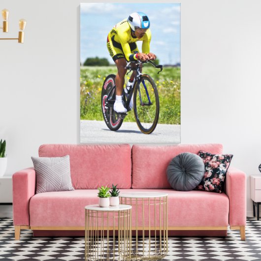 Mannen individuele tijdproef nr. 3 canvas afdruk (Insitu (Woonkamer))