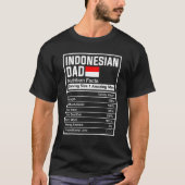 Mannen Indonesische paprika Nutrition Feit Vaderda T-shirt (Voorkant)