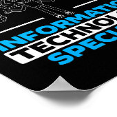 Mannen informatica-specialist poster (Hoek)
