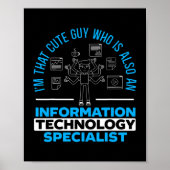 Mannen informatica-specialist poster (Voorkant)