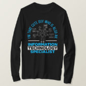 Mannen informatica-specialist t-shirt (Design voorkant)