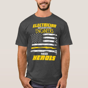 Mannen ingenieurs hebben een heleboel elektricien t-shirt