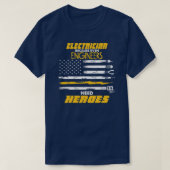 Mannen ingenieurs hebben een heleboel elektricien  t-shirt (Design voorkant)