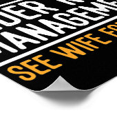 Mannen ingepensioneerd onder nieuw beheer Zie vrou Poster (Hoek)