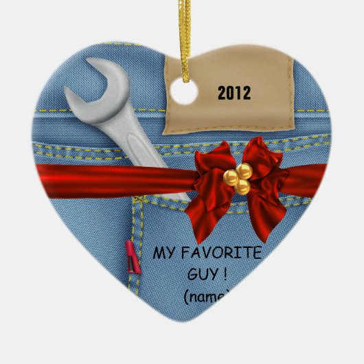 MANNEN INSTRUMENTEN VOOR 2014 KERAMISCH ORNAMENT (Voorkant)