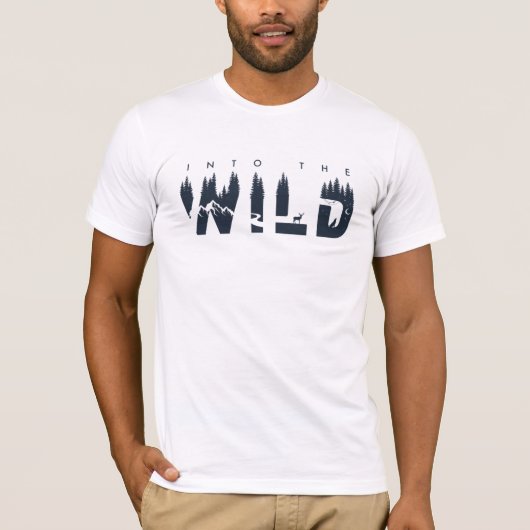Mannen Into the Wild T-shirt (Voorkant)
