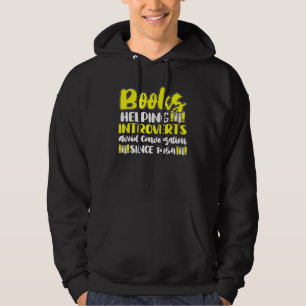 Mannen Introverts Books die anti-sociale persoon l Hoodie
