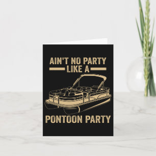 Mannen is geen partij als een ponton party ponton kaart
