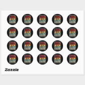 Mannen IT&#; is geen vader Bod It &#; is een vader Ronde Sticker (Vel)