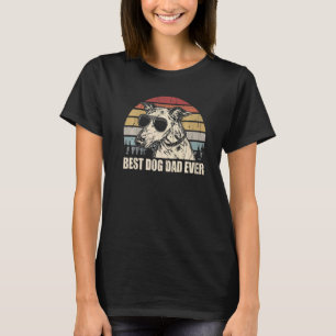 Mannen Italiaans Greyhound Dad Best Dog Dad Ever V T-shirt