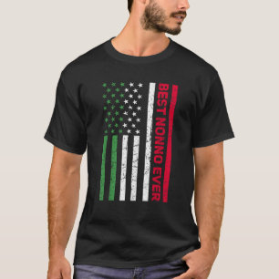Mannen Italiaans Niet-Italië Amerikaanse vlag Best T-shirt
