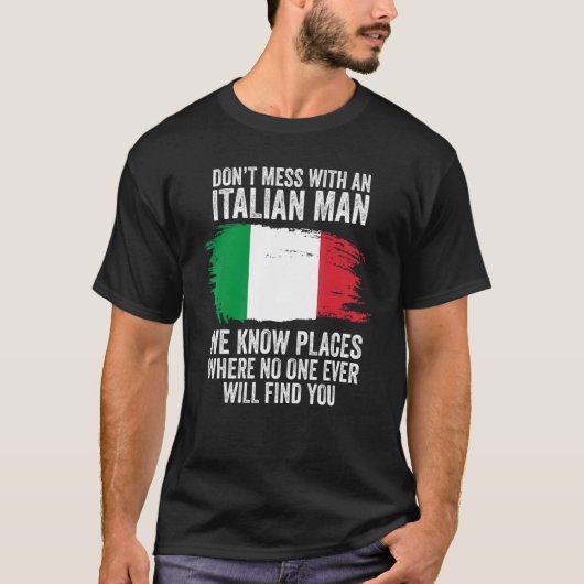 Mannen Italiaanse vlag Italië T-shirt (Voorkant)