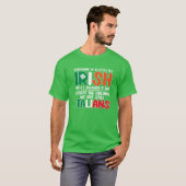 Mannen Italië St. Patrick's Day Italiaanse Funny S T-shirt (Voorkant volledig)