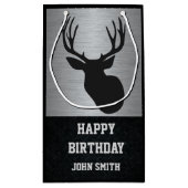 Mannen jaagden met de beroemde Birthday Gift Bag Klein Cadeauzakje (Achterkant)