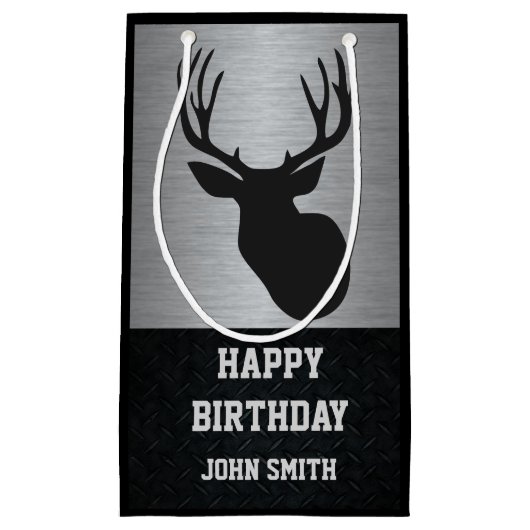 Mannen jaagden met de beroemde Birthday Gift Bag Klein Cadeauzakje (Voorkant)