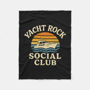 Mannen jachtrock sociale club - softrockmuziek fleece deken