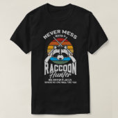 Mannen jachttonnara Coon Hunter Raccoon Huntin T-shirt (Design voorkant)