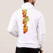 Mannen Jacket van Tennis Ball Cartoon Hoodie (Achterkant)