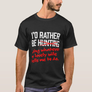 Mannen jagen - ID in plaats daarvan is heerlijk vr T-shirt