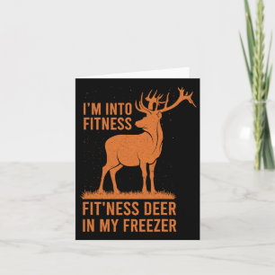 Mannen jager Ik ben in Fitness Deer Hu Kaart