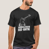 Mannen jager rolstoel Geese Hunt Goose Duck Hunt T-shirt (Voorkant)