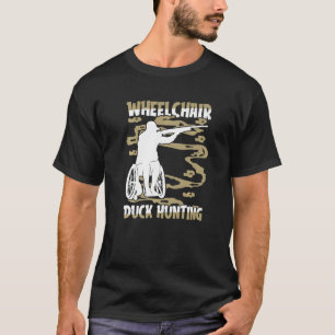 Mannen jager rolstoel Geese Hunt Goose Duck Hunt T-shirt