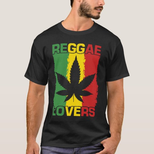 Mannen Jamaica Outfit Reggae Clothing Men Jamaica T-shirt (Voorkant)