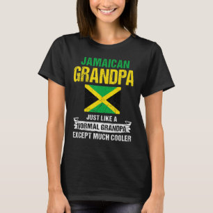 Mannen Jamaicaanse opa als een normale opa, behalv T-shirt