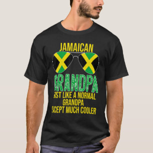 Mannen Jamaicaanse opa Jamaica - Vlag zonnebril T-shirt
