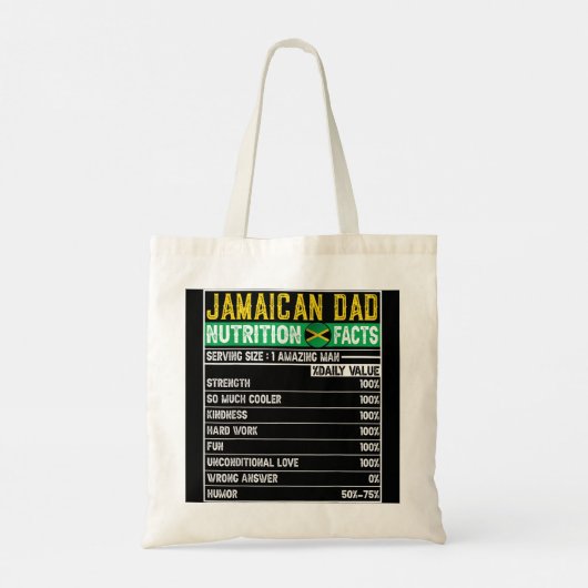 Mannen Jamaicaanse pap geeft pap Hero voedingsfath Tote Bag (Achterkant)