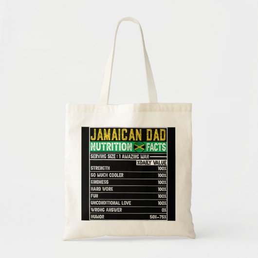 Mannen Jamaicaanse pap geeft pap Hero voedingsfath Tote Bag (Voorkant)