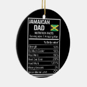 Mannen Jamaicaanse pap Nutrition fetisdag Hero Keramisch Ornament (Rechts)