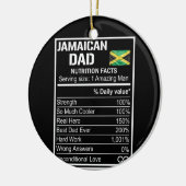 Mannen Jamaicaanse pap Nutrition fetisdag Hero Keramisch Ornament (Links)