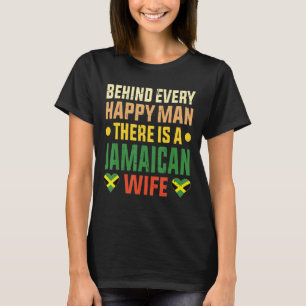 Mannen Jamaicaanse vrouw Husband Man Jamaica vlag T-shirt